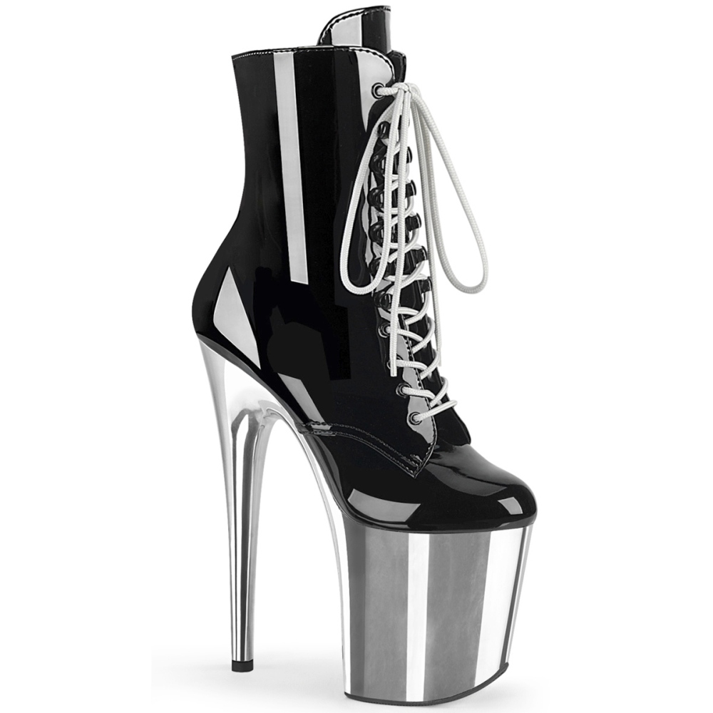 pleaser black platform shoes