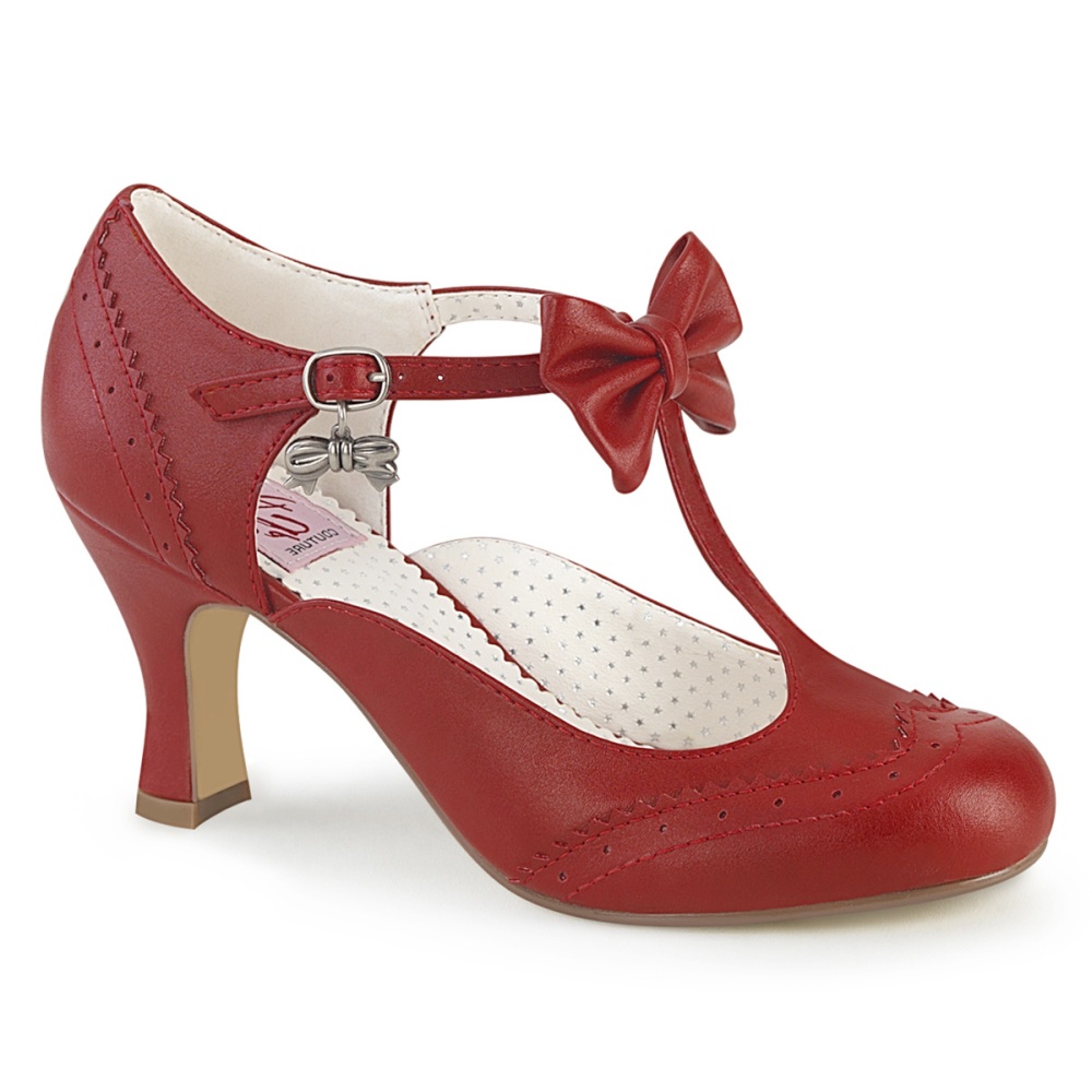 Pin Up Couture Pin Up Couture - FLAPPER-11 Pumps - Red | Attitude Europ