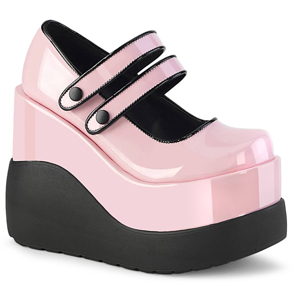 demonia pink mary janes