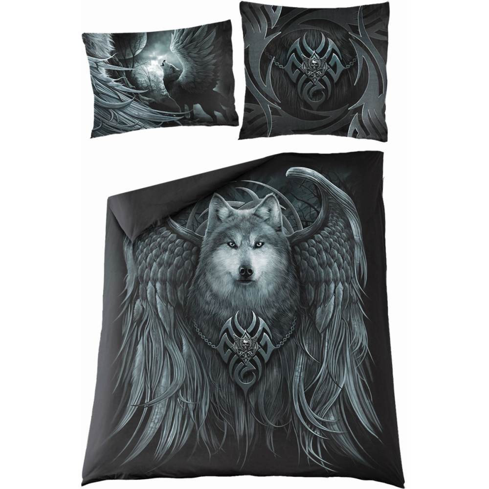 Spiral Direct Spiral Direct Duvet Cover Wolf Spirit Double Black