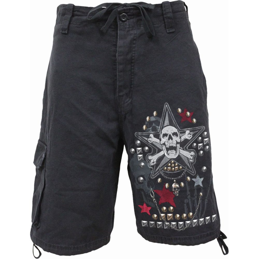 goth cargo shorts