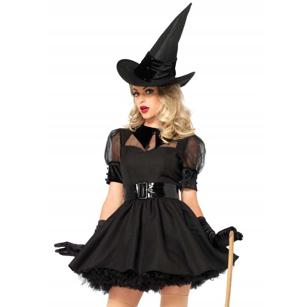 short black witch dress