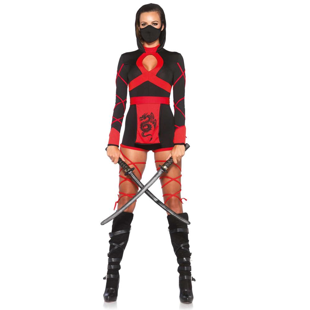 Leg Avenue Dragon Ninja Women's Fancy-Dress Costume for Adult, L