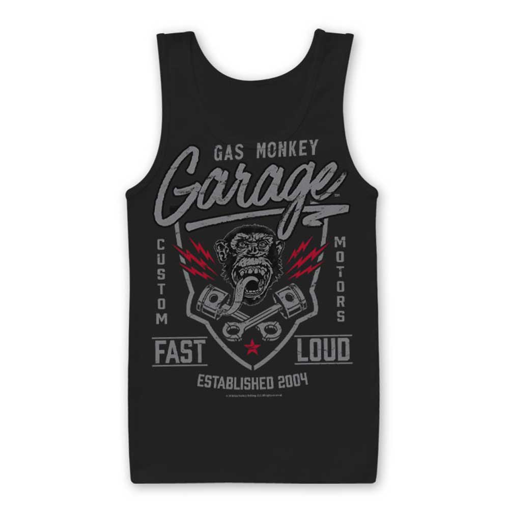 Hybris Gas Monkey Garage Fast N Loud Unisex Tank Top Black