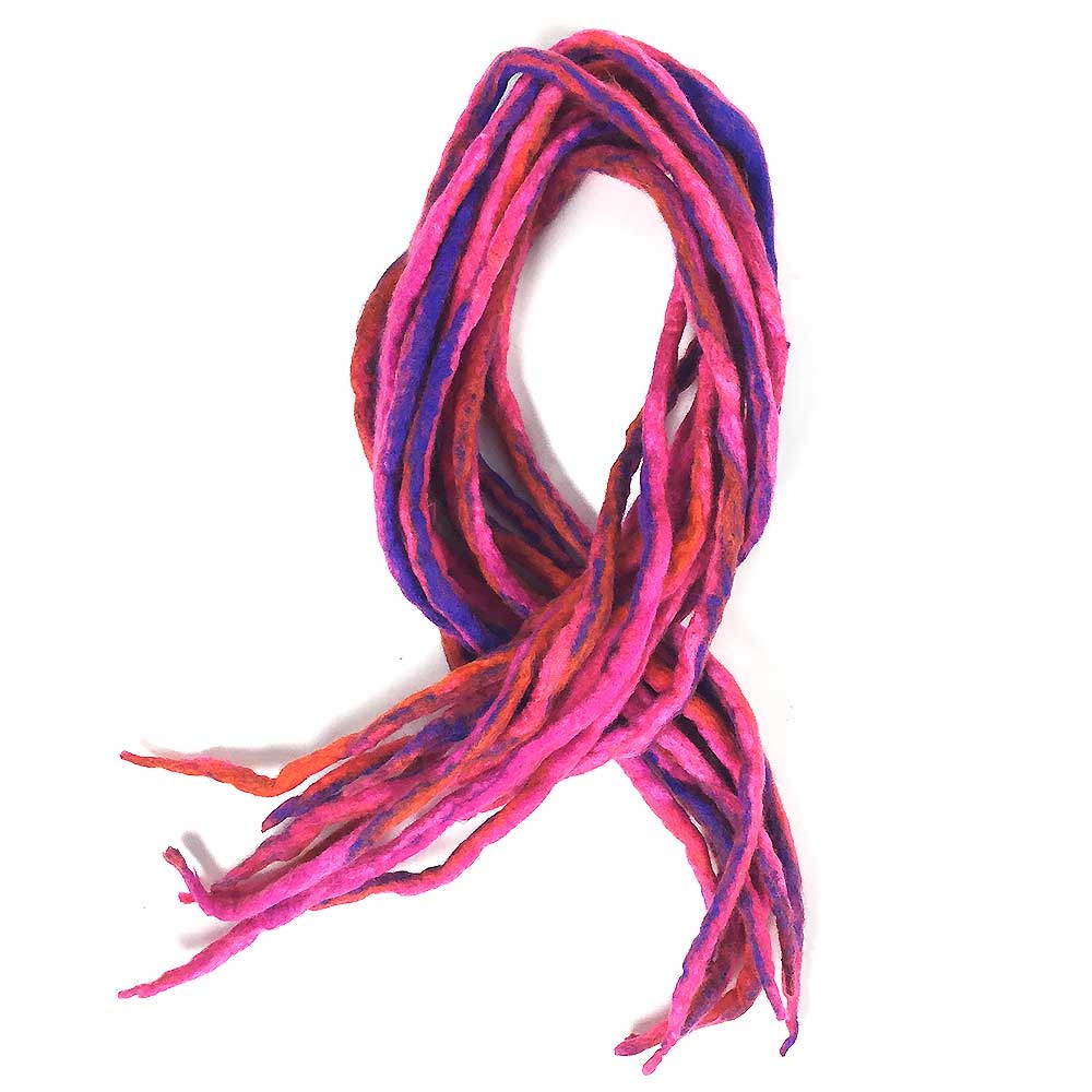 Dragon Dreads Dragon Dreads Dreadlocks Mix Match 10 Wool Purple Pink