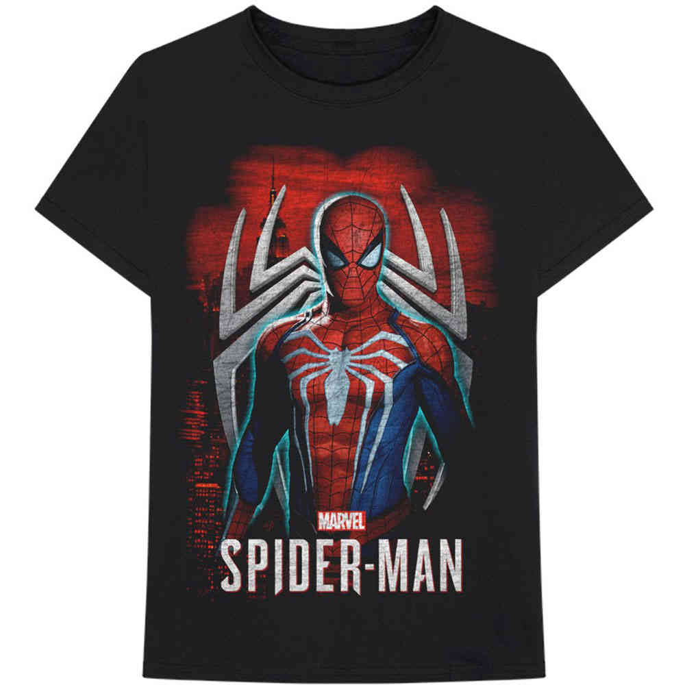 black spiderman tshirt