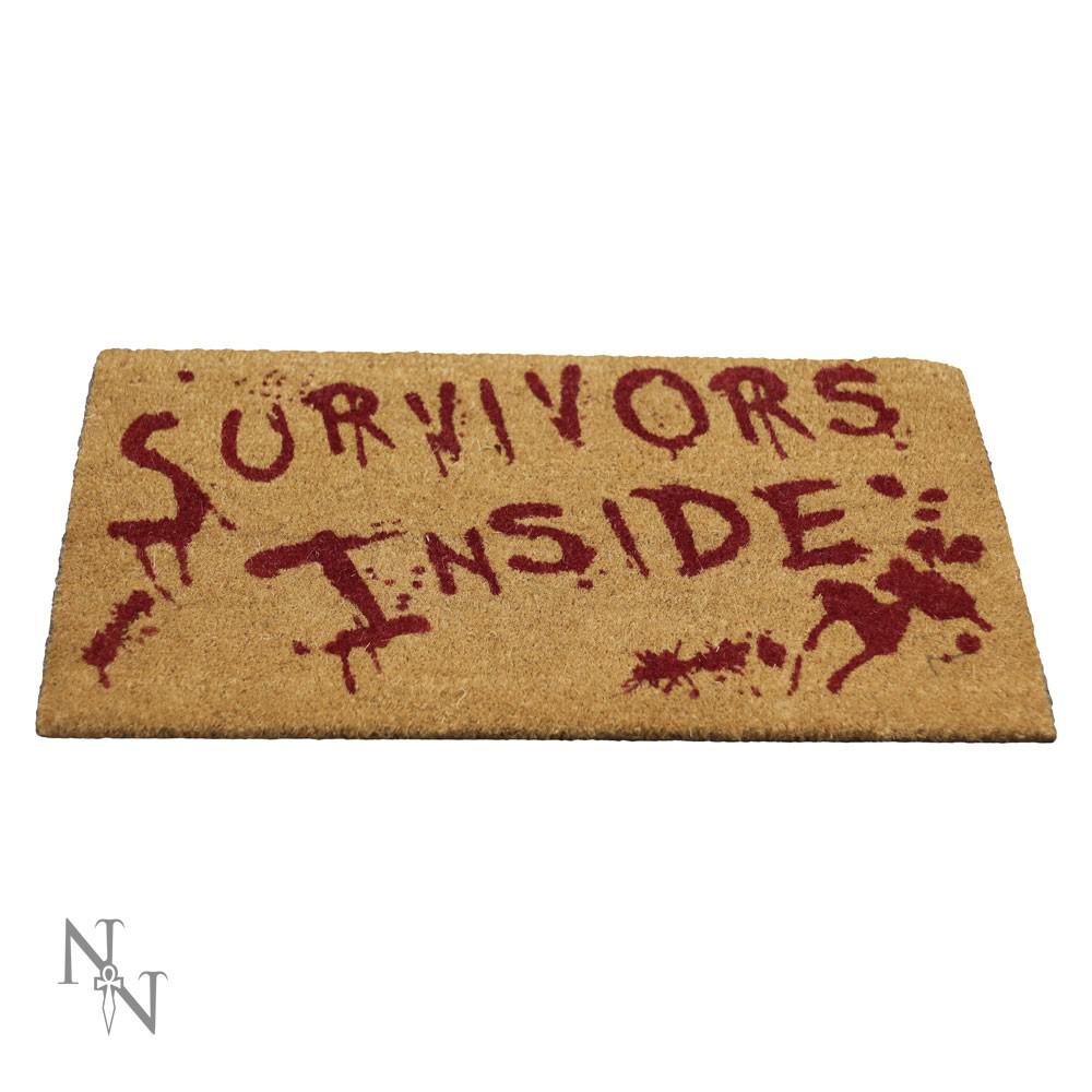 Nemesis Now Survivors Inside Bloodstaines Doormat Brown