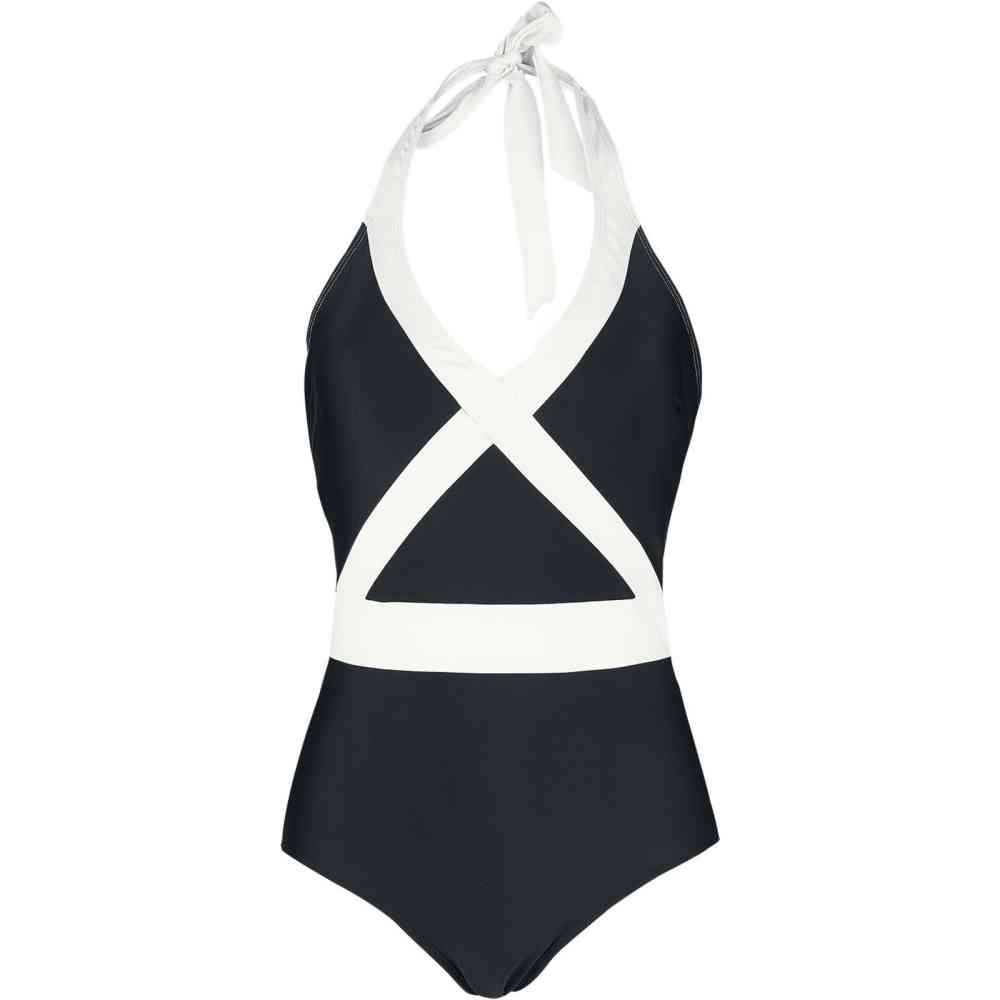 Pussy Deluxe Pussy Deluxe - Criss Cross Swimsuit - Black/White | Attitu