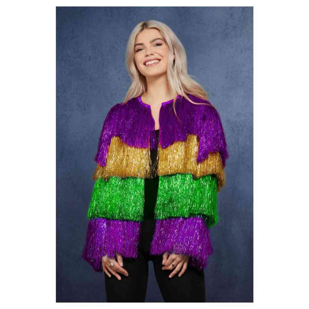 fringe tinsel jacket